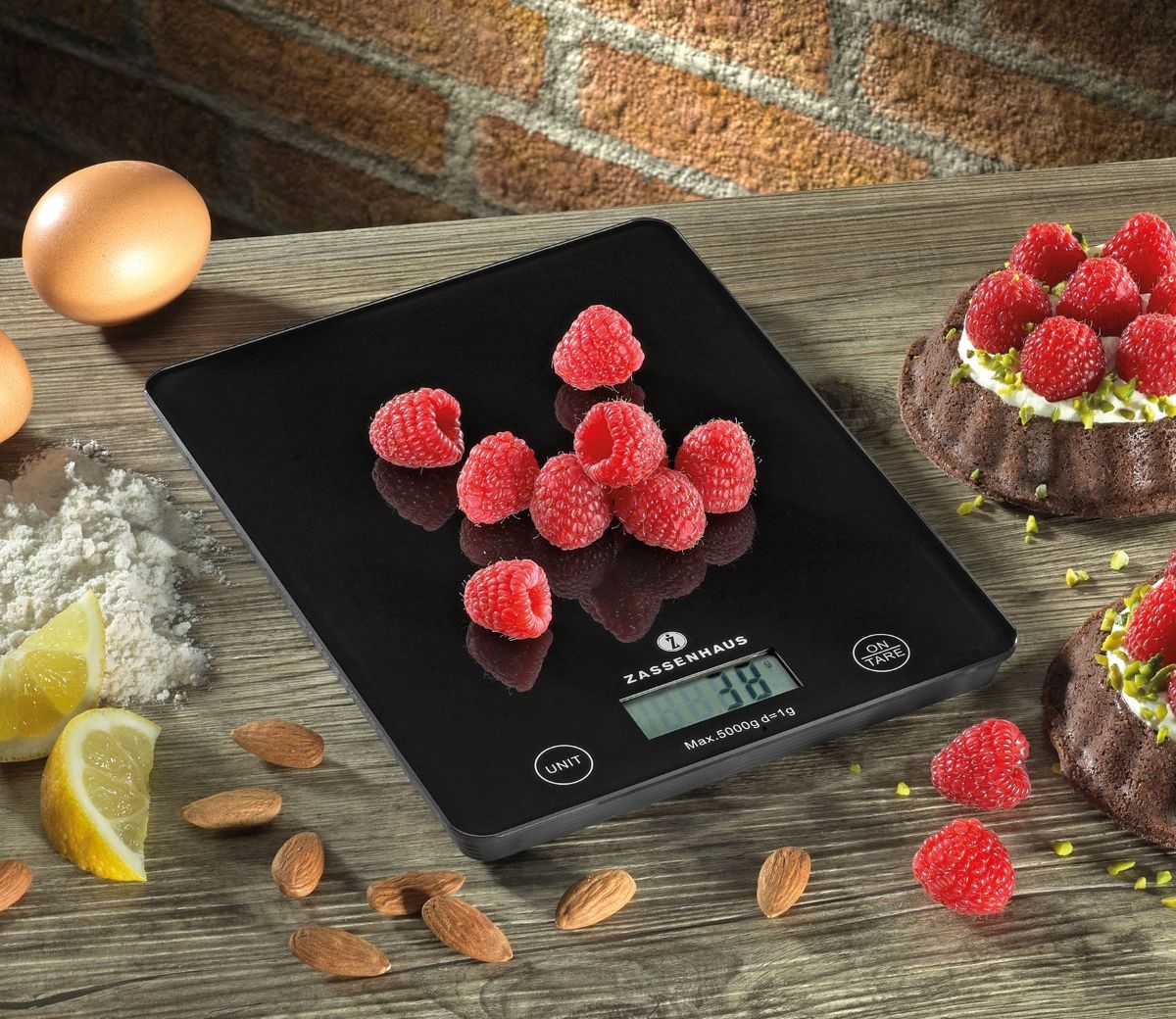 073195 BALANCE Digitální kuchyňská váha černá Zassenhaus (1)